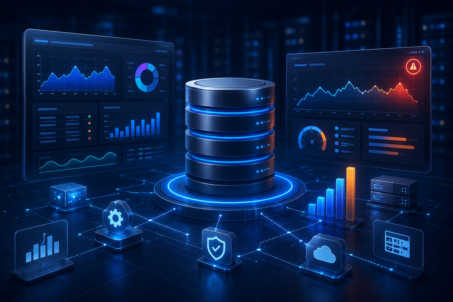 Monitoramento de banco de dados e ERP